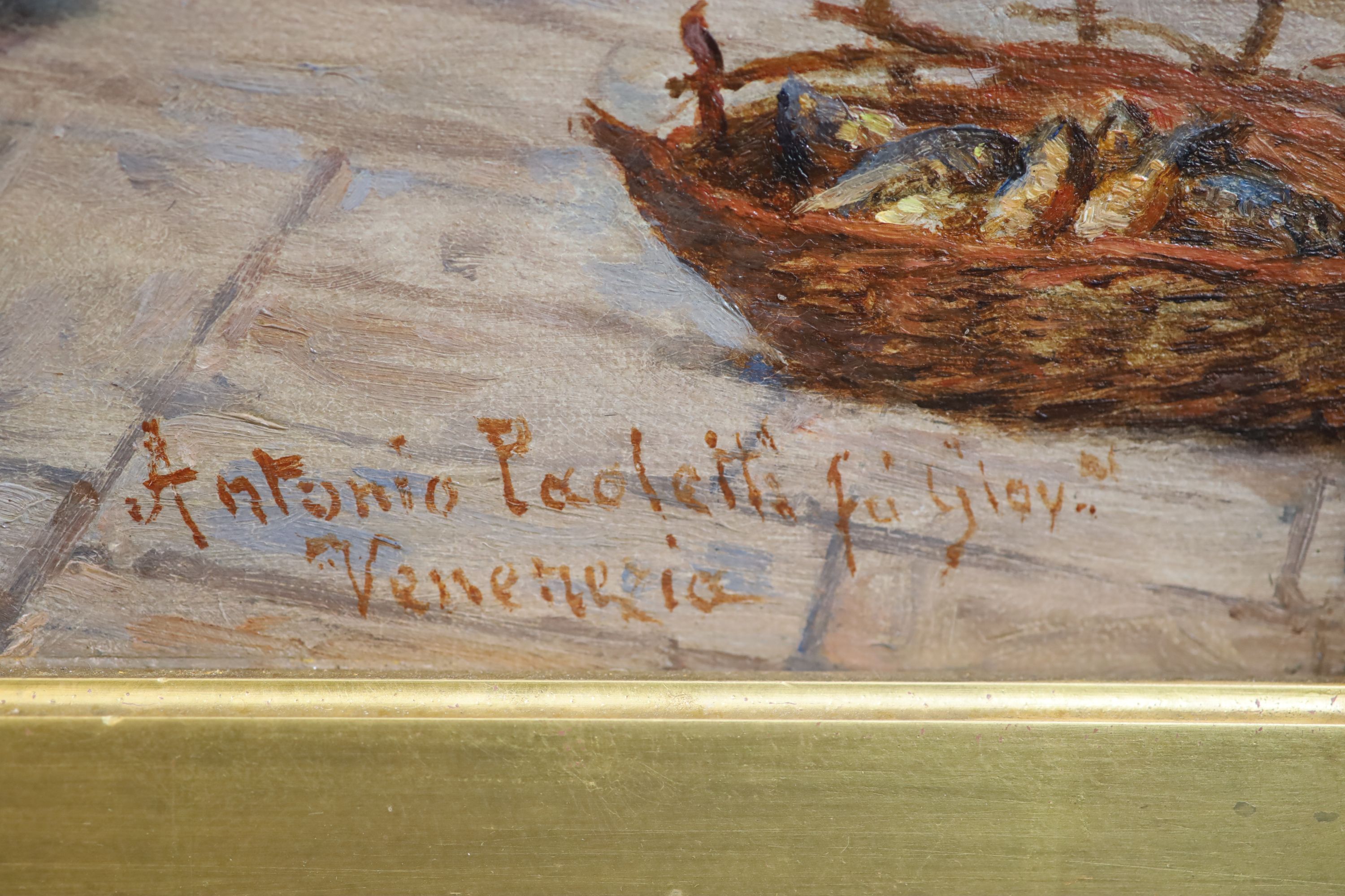 Antonio Ermolao Paoletti (1833-1912) Catching a farter 15.5 x 23in.